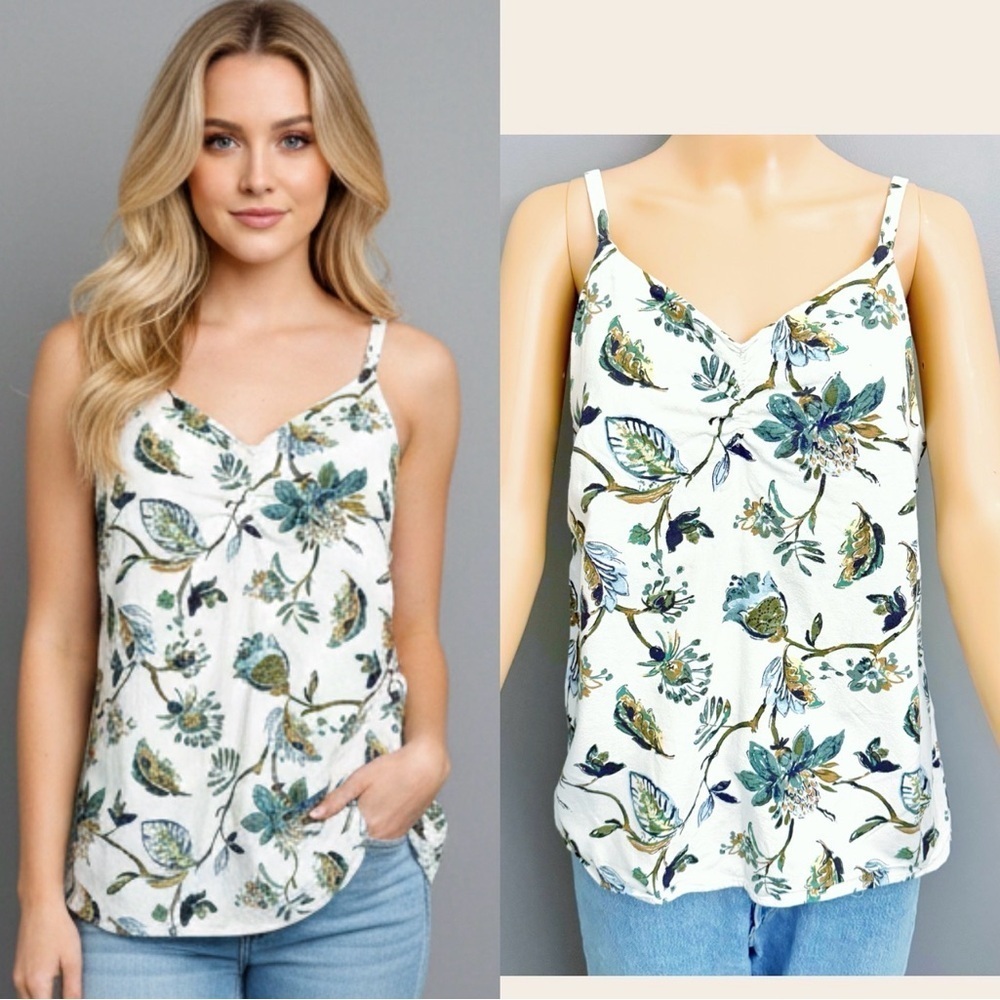 Max Cocos Romantic Floral Feminine Boho Hippie Cottagecore Sleeveless Camisole.